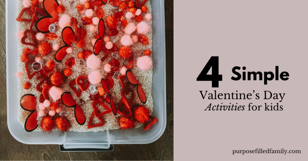 Valentine's Day Sensory bin