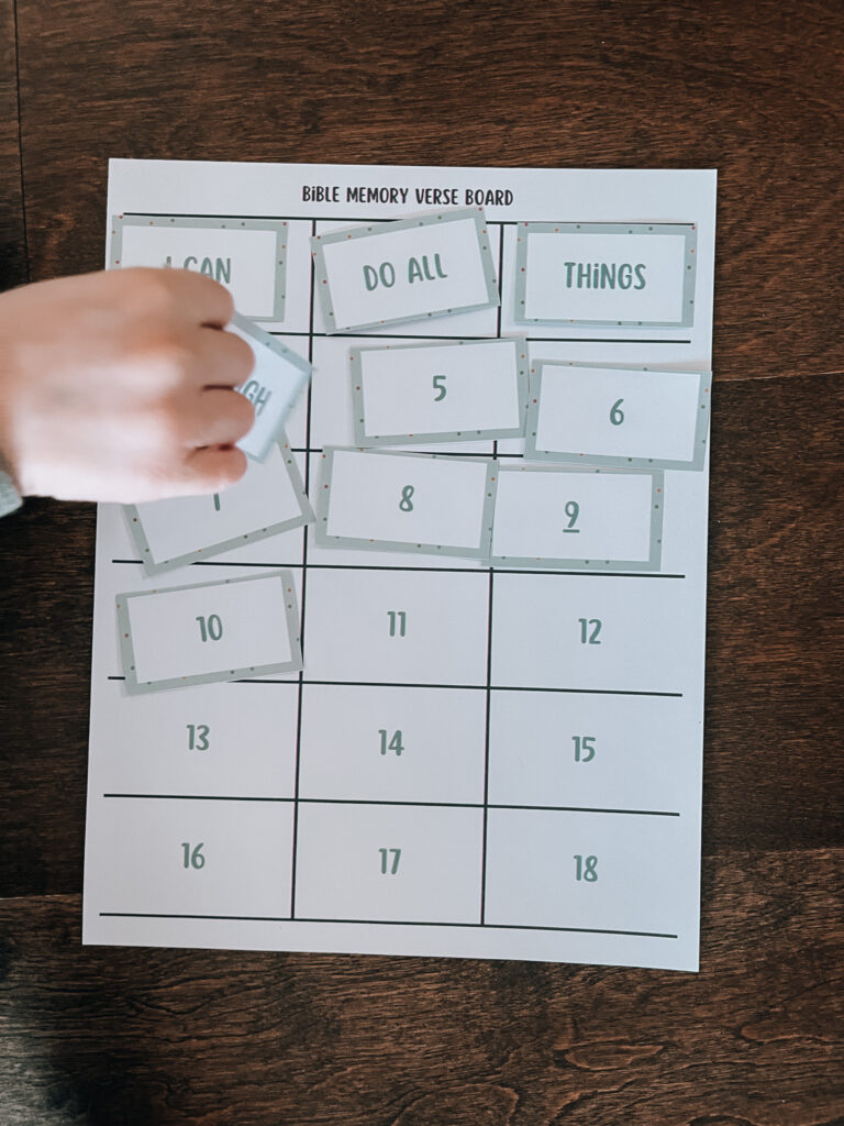 bible memory verse game for kids