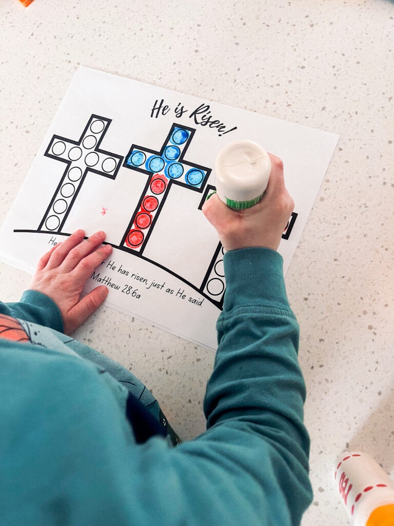 Bible Easter activities for preschoolers