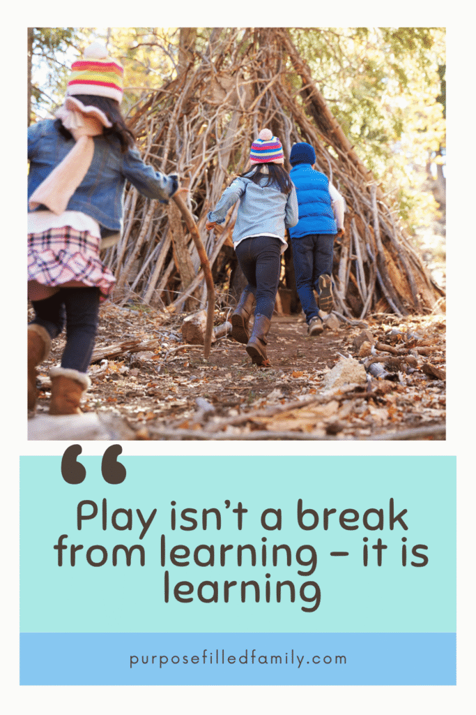children learning through play based learning
