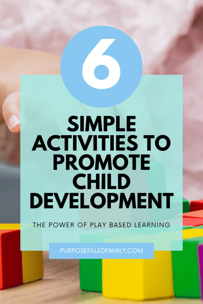 image with text about child development and play based learning